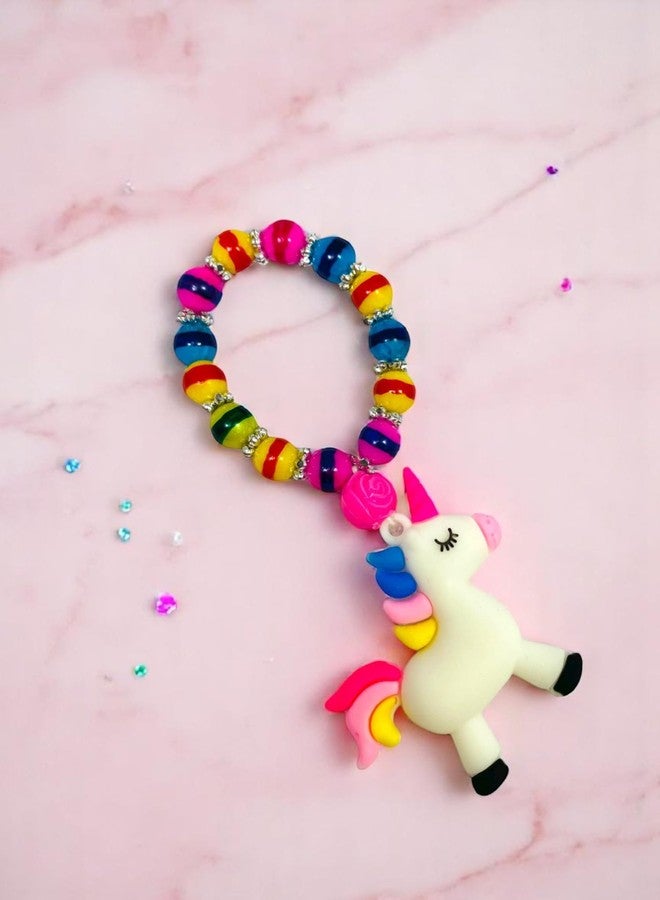 Evisha 2 Unicorn Kids Rakhi with Fridge Magnet for Siter Brother Bhaiya Bracelet Unicorn Girls Wrist Bands Rakhi Diwali Navratri Birthday Return Gift Gifts Combo-Kids-23 - Image 5